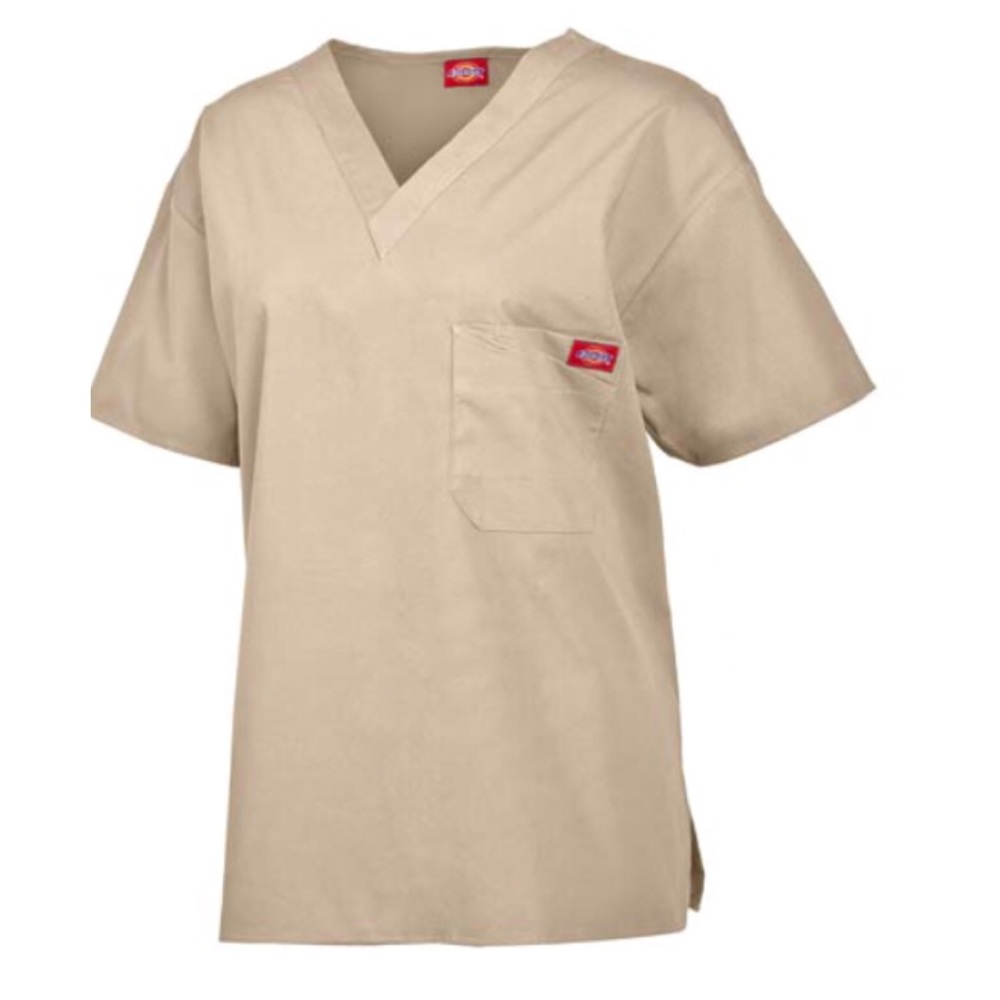 Dickies One Pocket V Neck Scrub Top XS